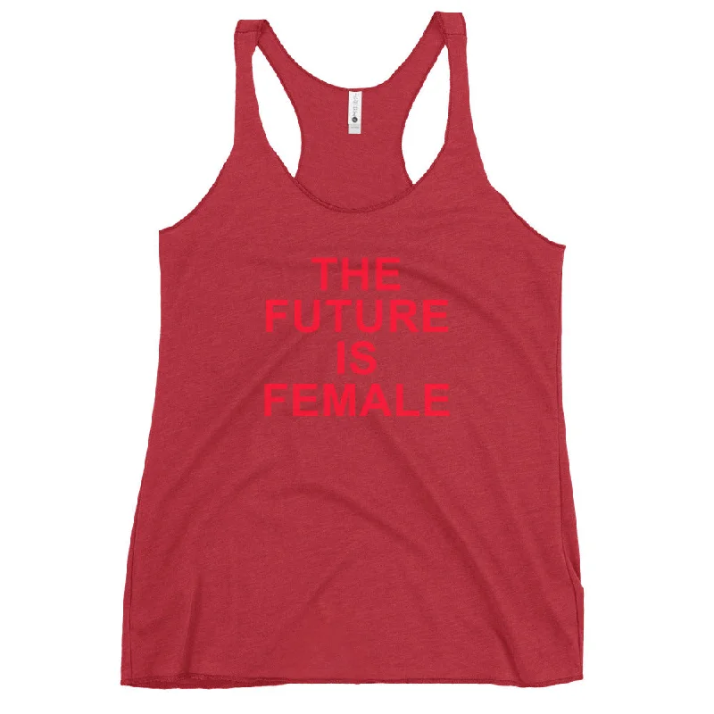 ELEVATED SCULPT RACERBACK TANK RED